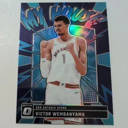 2024-25 Panini Donruss Optic - My House Victor Wembanyama #19 Purple Prizm - Image 1