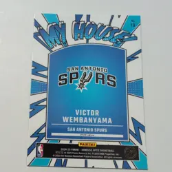 2024-25 Panini Donruss Optic - My House Victor Wembanyama #19 Purple Prizm - Image 2