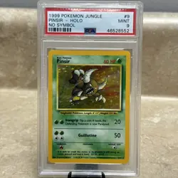 1999 POKEMON JUNGLE #9 PINSIR-HOLO NO SYMBOL - PSA 9 - Image 1