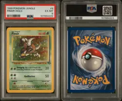 1999 POKEMON JUNGLE #9 PINSIR-HOLO PSA 6 - Image 3