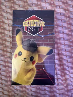 Pokemon Detective Kit Mystery Box Pikachu Plush 2 Booster Packs new b01/bag4 - Image 4