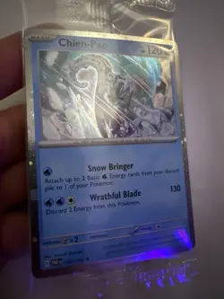 Pokemon TCG Chien-Pao 057/182 SV04 Paradox Rift Water Holo Rare English Card - Image 5