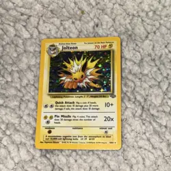 Pokemon Jolteon Jungle Set 4/64 Holo Rare Unlimited 70 HP Stage 1 English Card - Image 1
