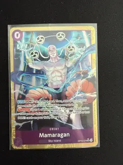 Mamaragan OP15-078 Enel Alternate Art Adventure on Kami's One Piece English Card - Image 1