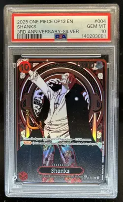 2025 One Piece Carrying On His Will Shanks Special Card #OP09-004 PSA 10 - Image 1