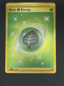 Gold Grass Energy 278/193 Hyper Rare Paldea Evolved Pokemon Card NM Holo - Image 1