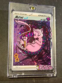 Pokemon TCG Mew Gold Star Hand draw DIY Holo energy Card ⭐ - Image 1