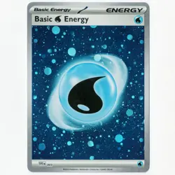 HD Basic Water Energy Cosmos Holo with Mew Tail Swirl SVE 003 151 Pokemon Card - Image 2