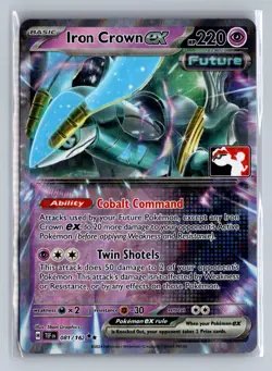 Iron Crown ex Double Rare Prize Pack Series Cards 081/162 NM Holofoil - Image 1
