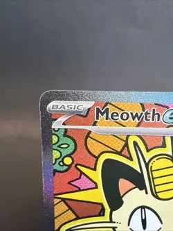 Meowth EX SIR Full Art Holo Rare Pokemon TCG Card 121/088 Perfect Order - Image 2