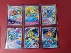 Pokemon 1st Partner Card Lot Of 6 Rowlet, Litten, Popplio, Turtwig, Chimchar Pop - Image 1