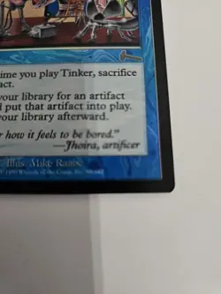 MTG Foil Tinker Sorcery Blue Card Urza's Legacy 1999 Mike Raabe 45 Uncommon #2 - Image 3