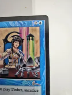 MTG Foil Tinker Sorcery Blue Card Urza's Legacy 1999 Mike Raabe 45 Uncommon #2 - Image 4