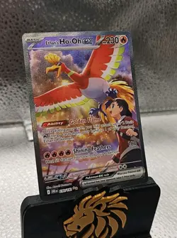Ethan's Ho-Oh EX 230/182 Destined Rivals SIR Pokemon Card - Image 2