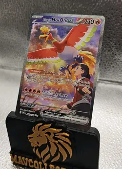 Ethan's Ho-Oh EX 230/182 Destined Rivals SIR Pokemon Card - Image 3
