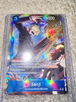 One Piece Bandai Sanji OP15-047 Holo Character Card 4000 Power 3 Cost English - Image 1