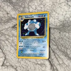 Pokemon Poliwrath Base Set 2 015/130 Holo Rare 90 HP Stage 2 English Card - Image 1