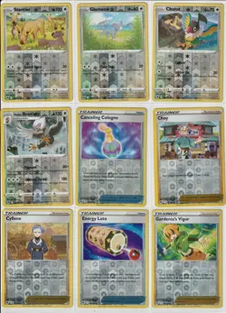 Pokemon SWORLD & SHIELD - 144 Card Lot - Reverse Holo SWSH - No Duplicates - Image 2