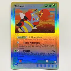 Volbeat 53/100 NM Reverse Holo EX Sandstorm 2003 Pokemon TCG Card - Image 1