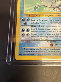 Vintage 1999 Pokemon Card Articuno 17/62 WoTC Fossil Set Rare Non-halo - Image 3