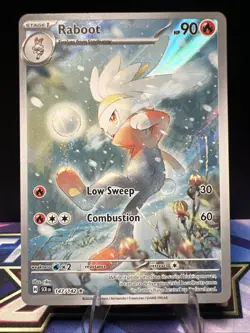 Pokemon TCG Raboot Stellar Crown Holo Card 147/142 Sv07 - Image 1