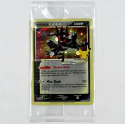 Greninja Gold Star Holo Black Star Promo Card #SWSH144 Celebrations ☆NM-MINT☆ - Image 1
