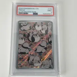 Pokemon TCG 148/086 Pidove Black Bolt Illustration Rare Holo Card PSA 9 - Image 3