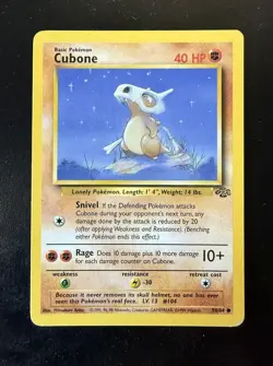 Cubone 50/64 Jungle Regular Common Card Pokemon TCG - Image 1