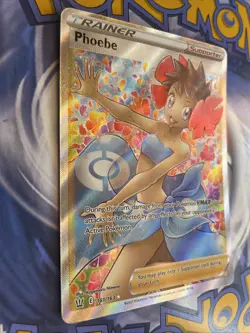 Pokemon TCG Phoebe Battle Styles Trainer Full Art Ultra Holo Card 161/163 - Image 2