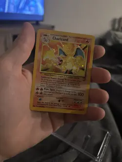 Pokemon Charizard Base Set 2 Holo Rare Card 4/130 MP Condition - Image 1