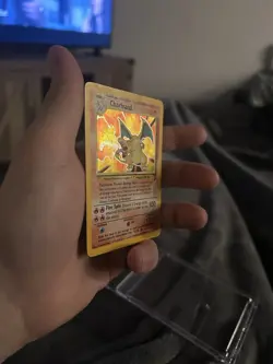 Pokemon Charizard Base Set 2 Holo Rare Card 4/130 MP Condition - Image 2