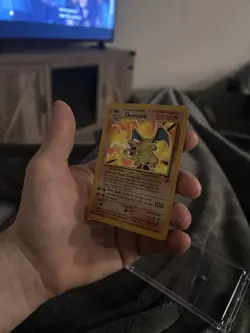 Pokemon Charizard Base Set 2 Holo Rare Card 4/130 MP Condition - Image 3