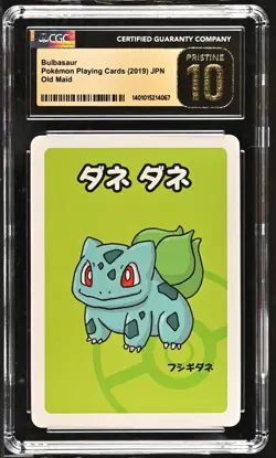 CGC 10 Pristine! Bulbasaur Old Maid 2019 Japanese Pokemon Card - Image 1