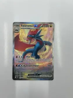 Pokemon Salamence ex 187/159 Secret Rare Full Art Holo - Dragon Type TCG Card - Image 3