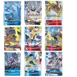 IN STOCK Digimon Chinese Omnimon Binder Set 9 Pcs Special illustration Card Set - Image 1