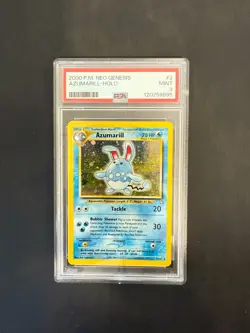 Azumarill - Neo Genesis #2 - Holo - Mint PSA 9 - Pokemon Card TCG - 2000 - Image 1