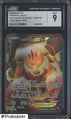 2012 Pokemon Boundaries Crossed #144 Landorus EX CGC 9 MINT - Image 1