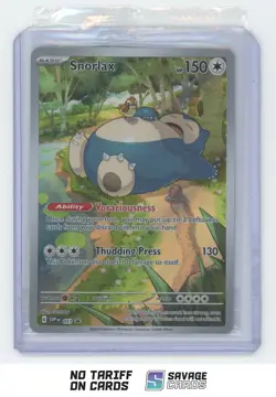 2023 Pokemon Scarlet&Violet 151 ETB SEALED Snorlax #051 Full Art Promo - Image 1