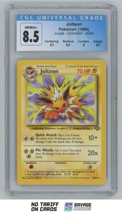 1999 Pokemon Classic Jungle Jolteon CGC 8.5 #20/64 - Image 1