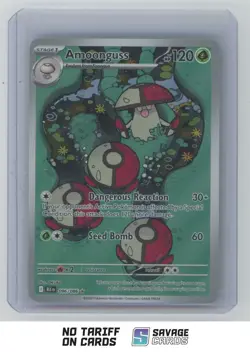 2025 Pokemon Scarlet & Violet Black Bolt Holo Amoonguss #096/086 - Image 1