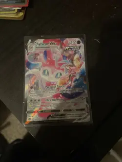 Sylveon Vmax Rapid Strike Brilliant Stars Trainer Gallery TG15/TG30 Pokemon Card - Image 1