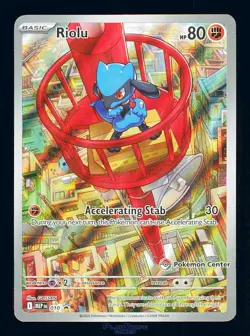 Pokemon Card Riolu 010 MEP Pokemon Center Promo Stamp PC FA 2025 - Image 1