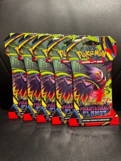 NEW - Sealed - Pokemon TCG - Mega Evolution Phantasmal Flames - Booster Pack - Image 1