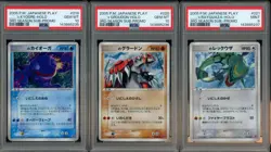 Lot of (3) Pokemon Japanese Play 3rd Season Sub-Promo #19/20/21 SEQUENTIAL PSA - Image 1