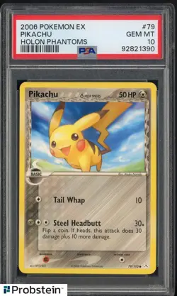 2006 Pokemon EX Holon Phantoms #79 Pikachu PSA 10 GEM MINT - Image 1
