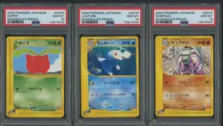 Lot of (3) Pokemon Japanese McDonald's Promos #29/31/34 Don. LNTRN. Hopp. PSA 10 - Image 1