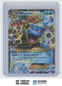 2016 Pokemon XY Generations Ultra Rare Holo M Blastoise EX #18/83 - Image 1