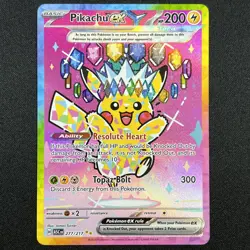 Pikachu ex 277/217 SIR English ME Ascended Heroes ASC Full Art Pokemon TCG CCG - Image 1