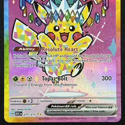 Pikachu ex 277/217 SIR English ME Ascended Heroes ASC Full Art Pokemon TCG CCG - Image 3