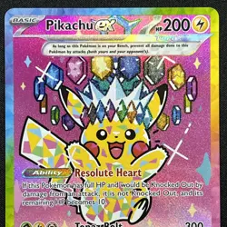 Pikachu ex 277/217 SIR English ME Ascended Heroes ASC Full Art Pokemon TCG CCG - Image 4